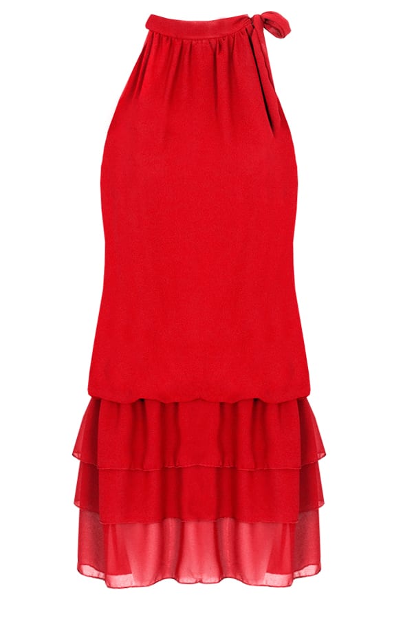 Halter Jurk Rood – shoparchief, foto 1