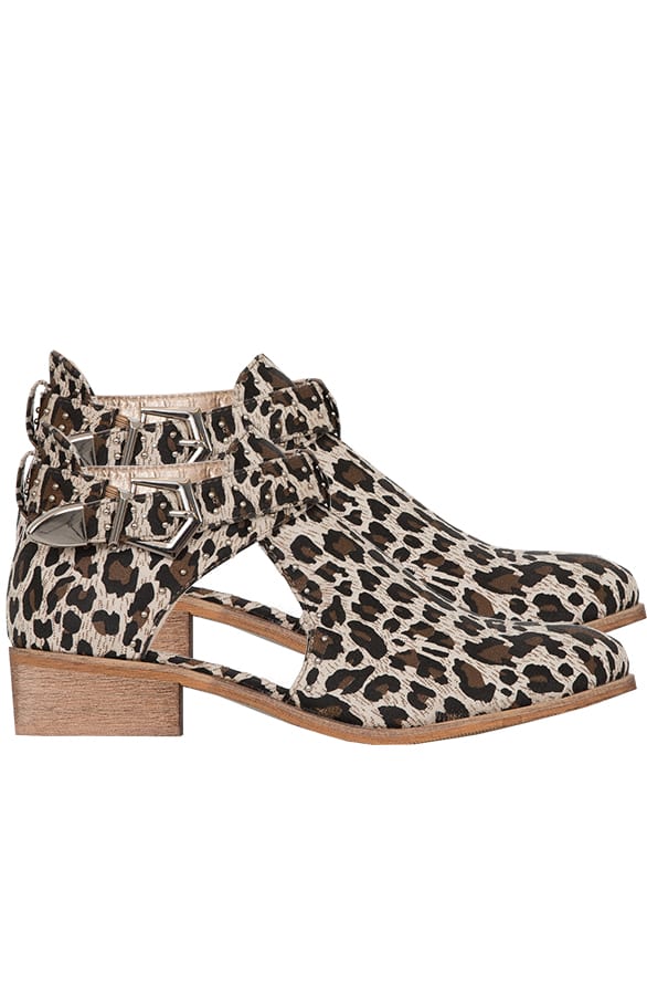 Leopard Cut Out Boots – shoparchief, foto 1