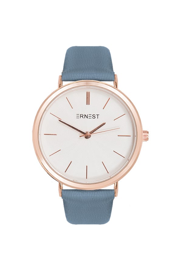 Leren Horloge Jeansblauw – shoparchief, foto 1