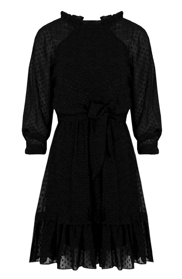 Stippen Jurk Zwart – shoparchief, foto 1
