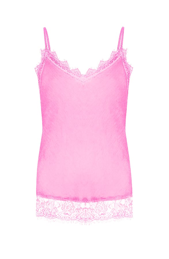 Romance Lace Top Neon Roze – shoparchief, foto 5