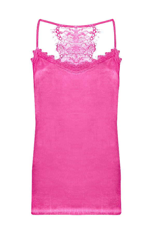 Top Kanten Rug Fuchsia – shoparchief, foto 1