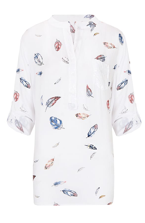 Veren Blouse Pailletten Wit – shoparchief, foto 1
