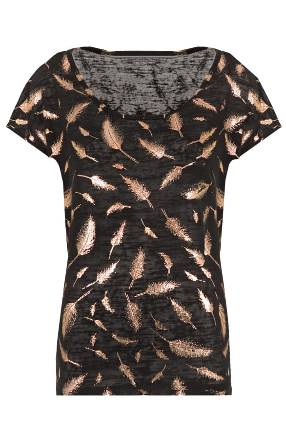 Veren Top Metallic Zwart – shoparchief, foto 1