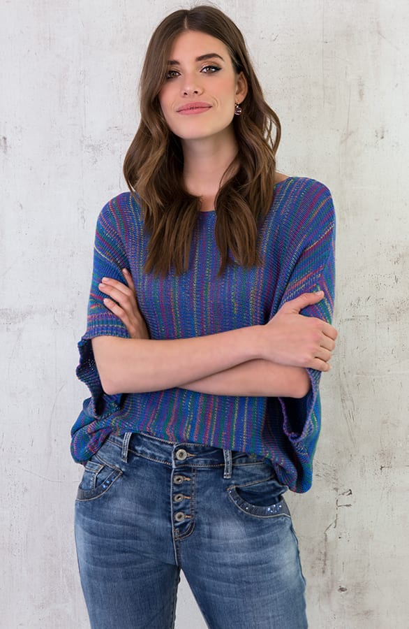 Multicolor Trui Blauw – shoparchief, foto 5