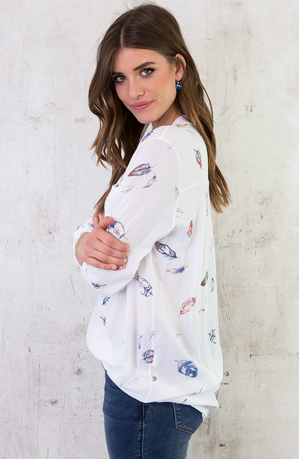 Veren Blouse Pailletten Wit – shoparchief, foto 3