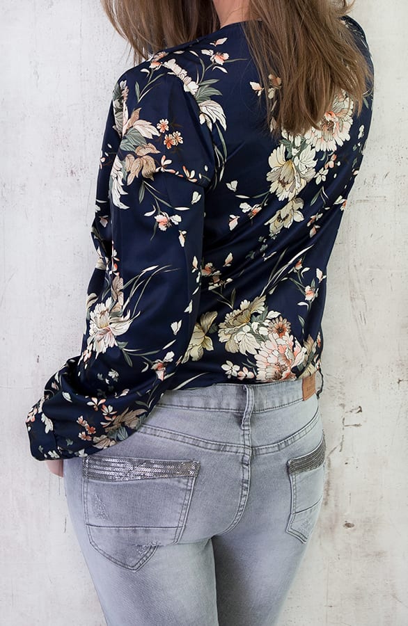 Body Met Bloemen Marine – shoparchief, foto 3