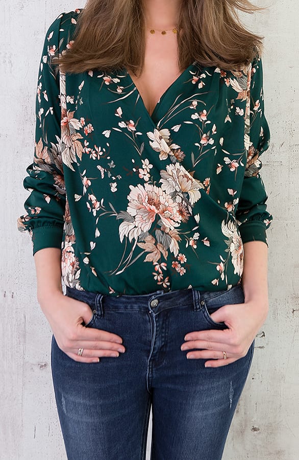 Body Met Bloemen Groen – shoparchief, foto 2