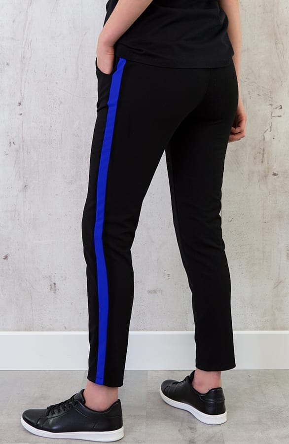 Broek Met Bies Kobalt – shoparchief, foto 3