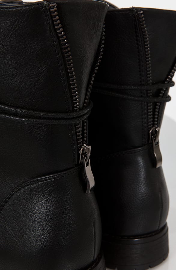 Biker Buckle Zip Boots, Alle Schuhe, Foto 4