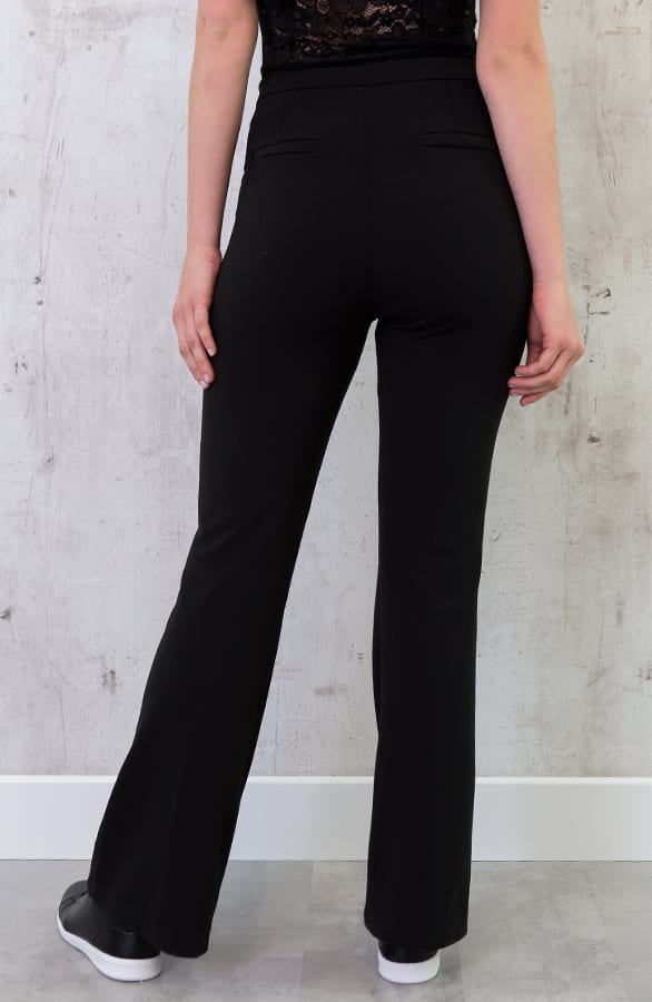 Flared Waisted Broek Zwart – shoparchief, foto 6