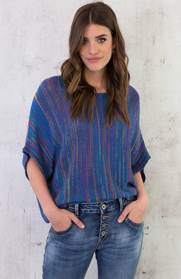 Multicolor Trui Blauw – shoparchief, foto 3