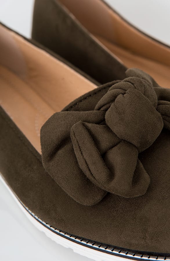 Suede Instappers Strik Groen – shoparchief, foto 7