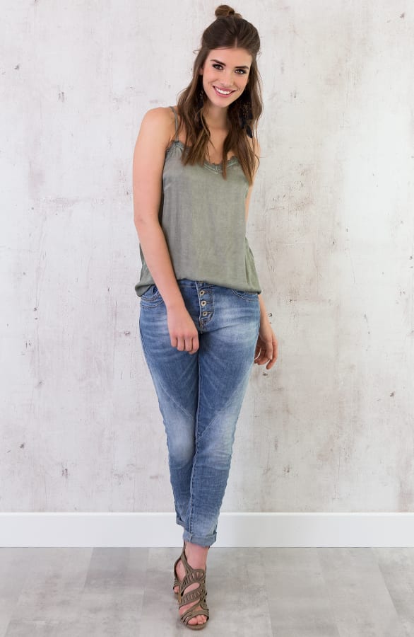 Top Kanten Rug Legergroen – shoparchief, foto 3