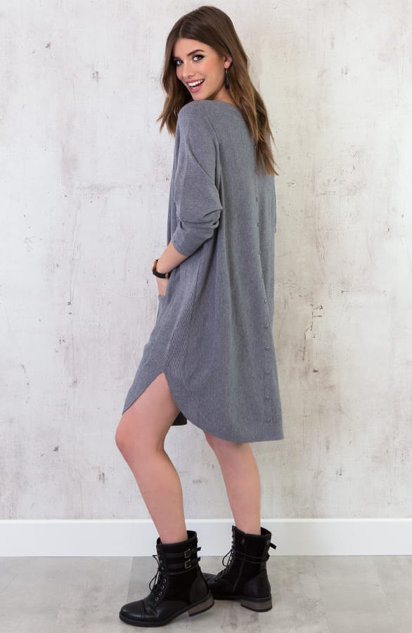 Comfy Trui Lang Grijs – shoparchief, foto 2