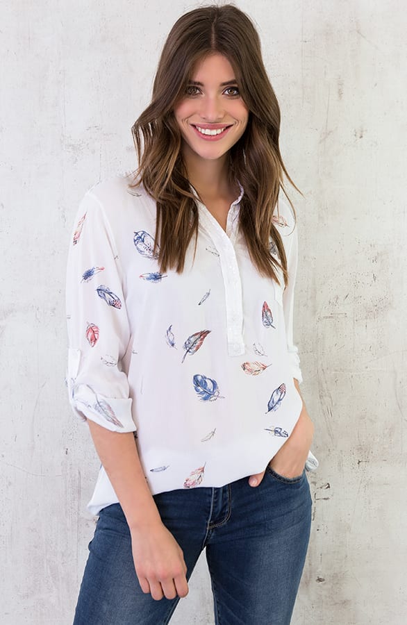 Veren Blouse Pailletten Wit – shoparchief, foto 5