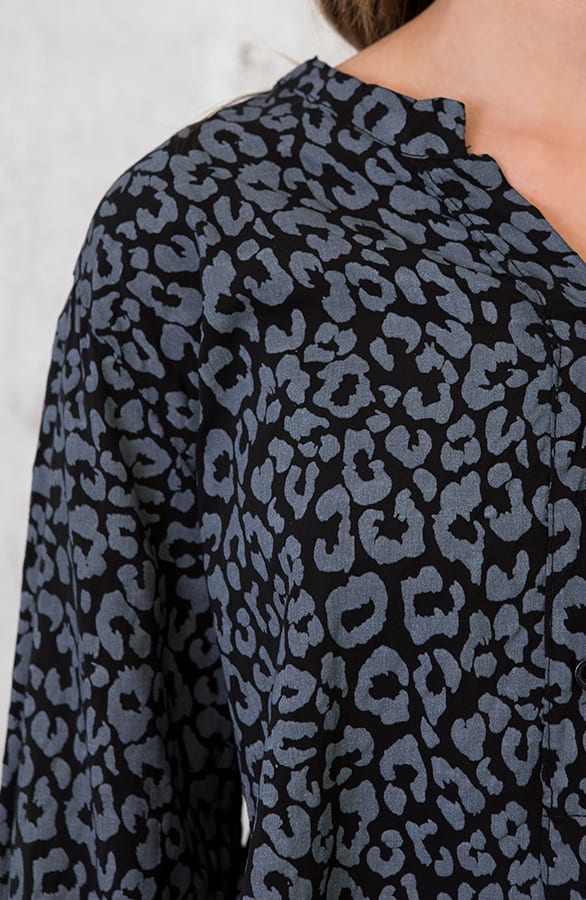 Panter Blouse Oversized Grijs – shoparchief, foto 5