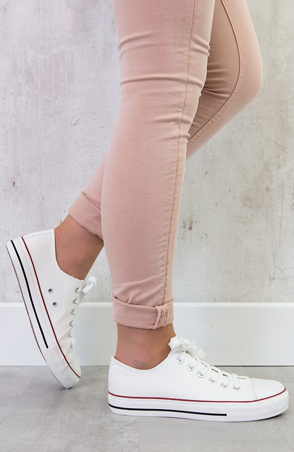 Canvas Sneakers Wit – shoparchief, foto 2