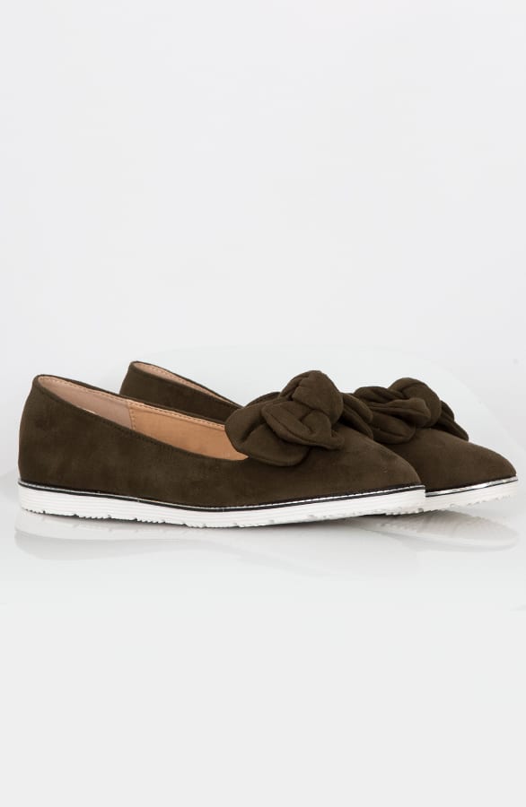 Suede Instappers Strik Groen – shoparchief, foto 8