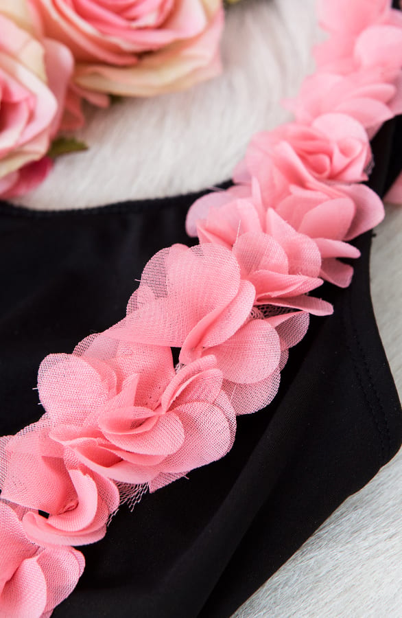 Bloemen Badpak Zwart – shoparchief, foto 2