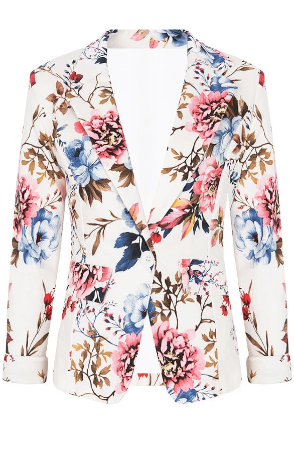 Bloemen Jasje Koraal Blauw – shoparchief, foto 1