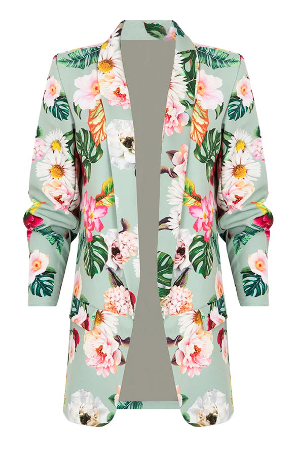 Boyfriend Blazer Bloemen Oase – shoparchief, foto 1
