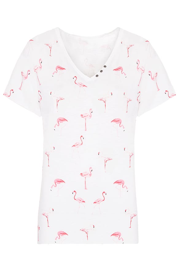 Flamingo Top Wit – shoparchief, foto 1