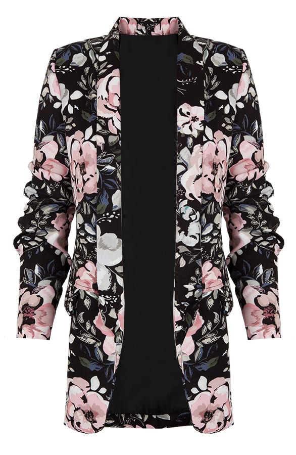 Jasje Met Bloemen Zwart – shoparchief, foto 1