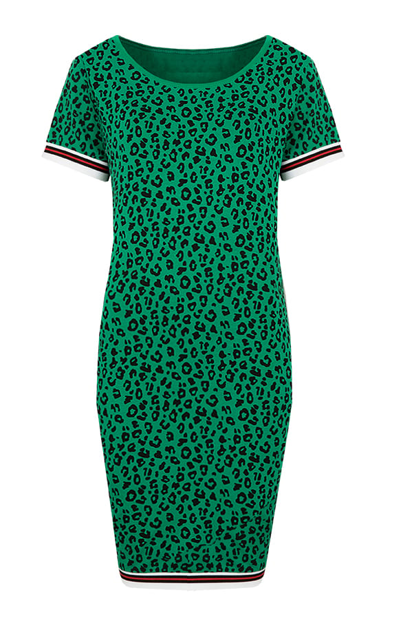 Leopard Tuniek Bies Groen – shoparchief, foto 1