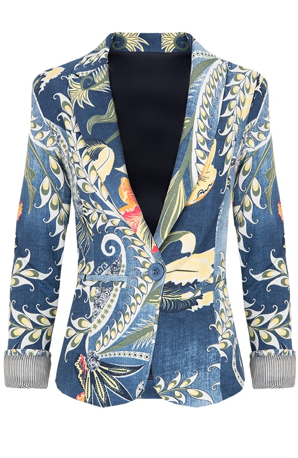 Print Jasje Jeansblauw – shoparchief, foto 1