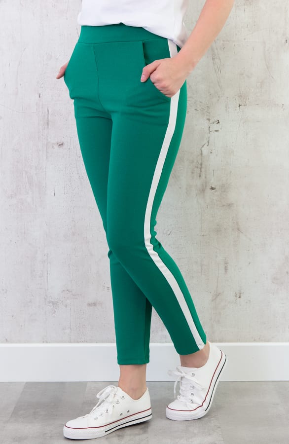 Broek Met Bies Groen Wit – shoparchief, foto 2