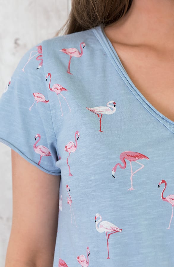 Flamingo Top Blauw – shoparchief, foto 4