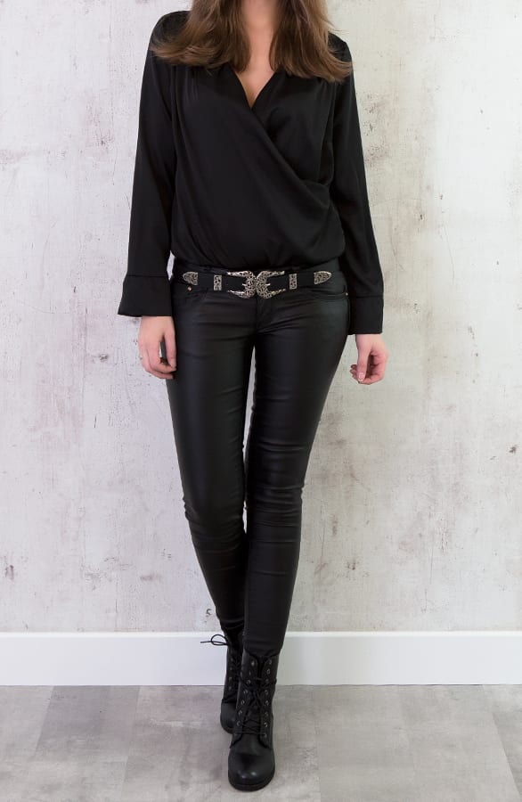 Zijde Overslag Body Zwart – shoparchief, foto 3