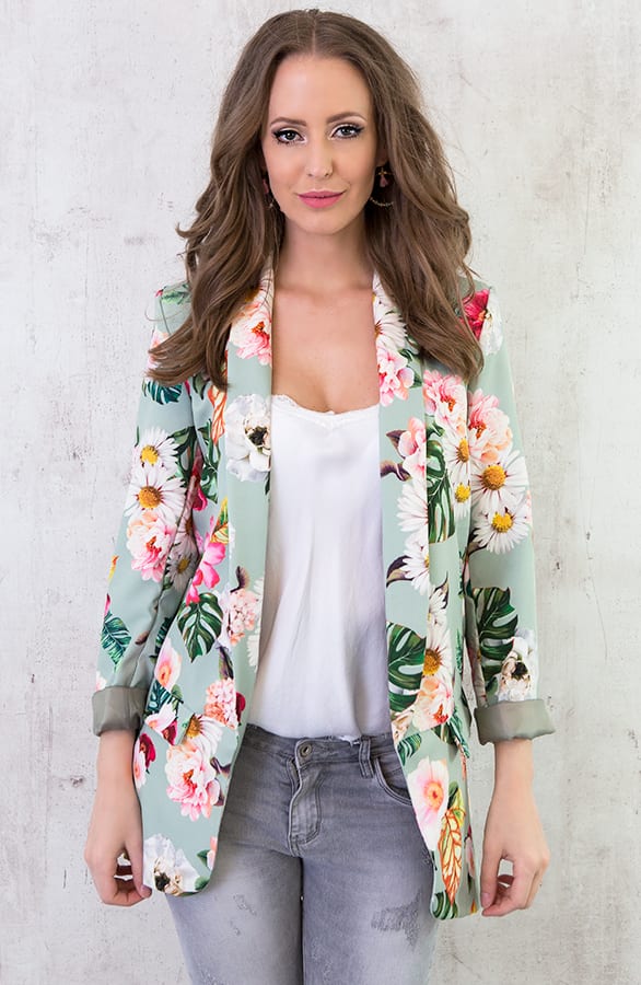 Boyfriend Blazer Bloemen Oase – shoparchief, foto 5