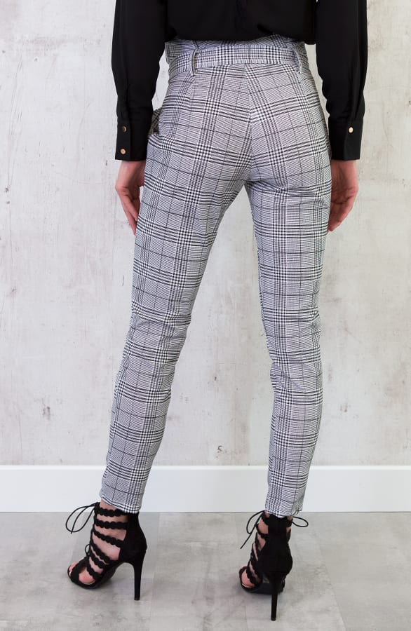 Geblokte Broek Grijs – shoparchief, foto 4