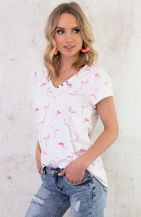 Flamingo Top Wit – shoparchief, foto 5
