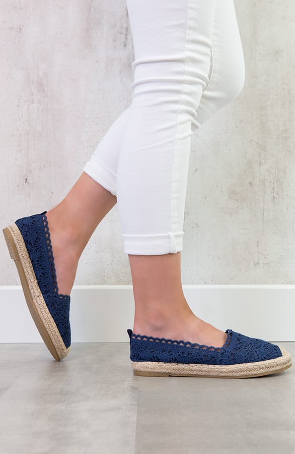 Kanten Espadrilles Marine – shoparchief, foto 3