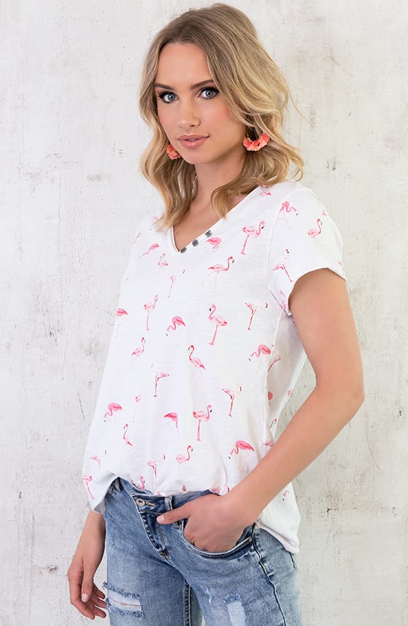 Flamingo Top Wit – shoparchief, foto 6
