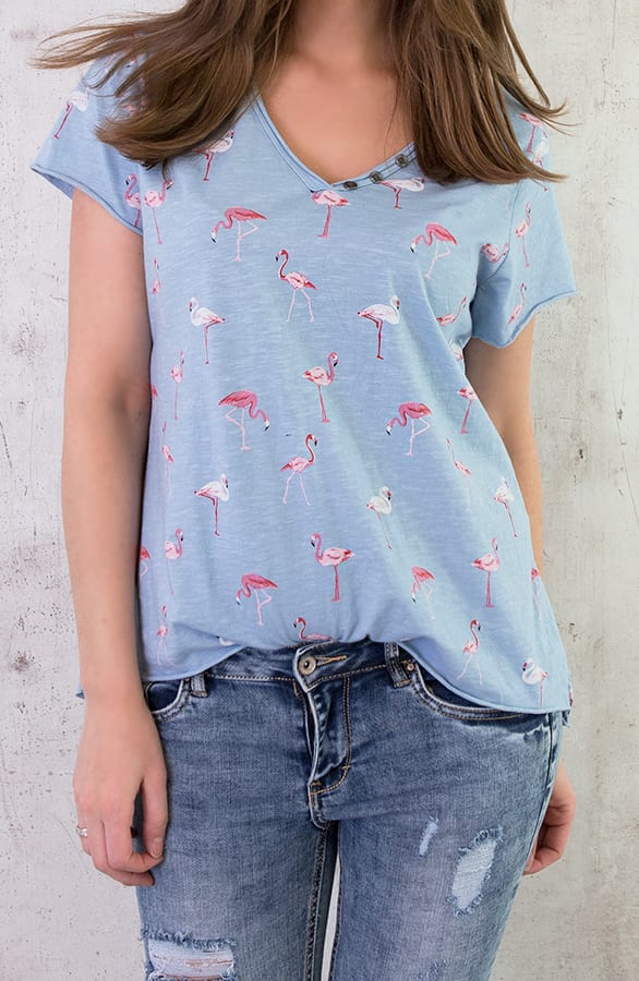 Flamingo Top Blauw – shoparchief, foto 2