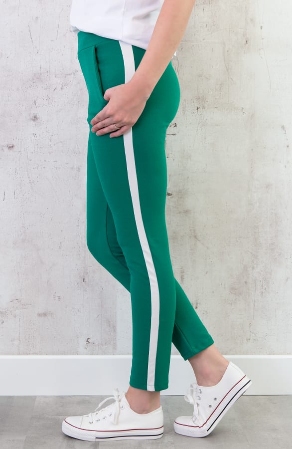 Broek Met Bies Groen Wit – shoparchief, foto 4
