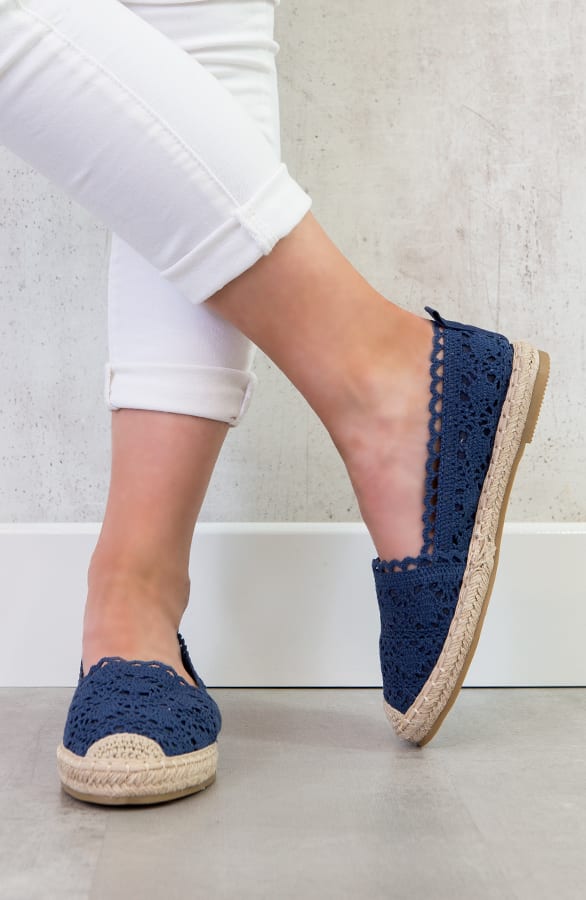 Kanten Espadrilles Marine – shoparchief, foto 2