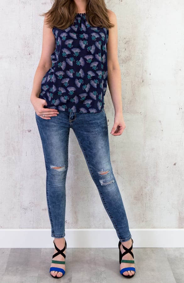 Print Top Marineblauw – shoparchief, foto 2