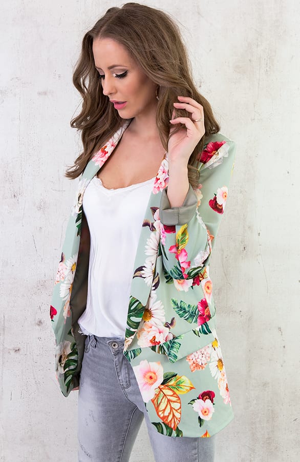 Boyfriend Blazer Bloemen Oase – shoparchief, foto 2