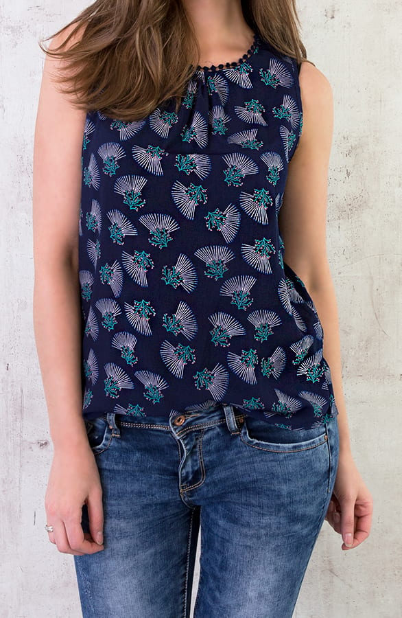 Print Top Marineblauw – shoparchief, foto 1