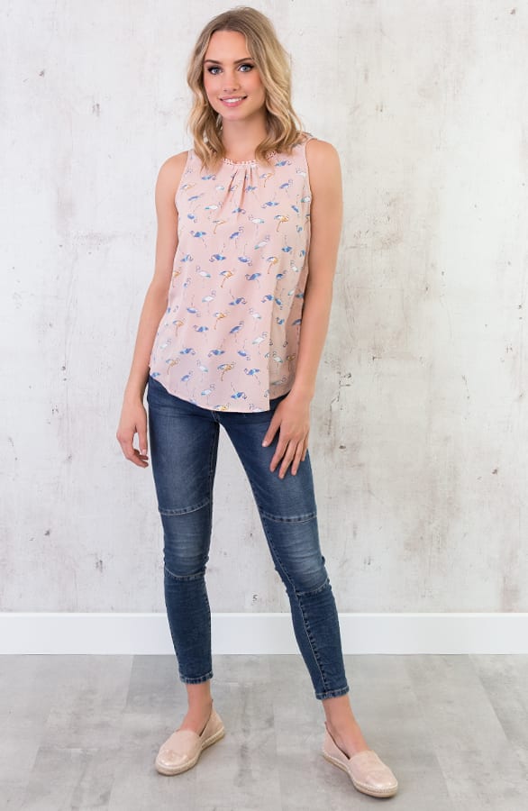 Top Met Flamingo's Roze – shoparchief, foto 2