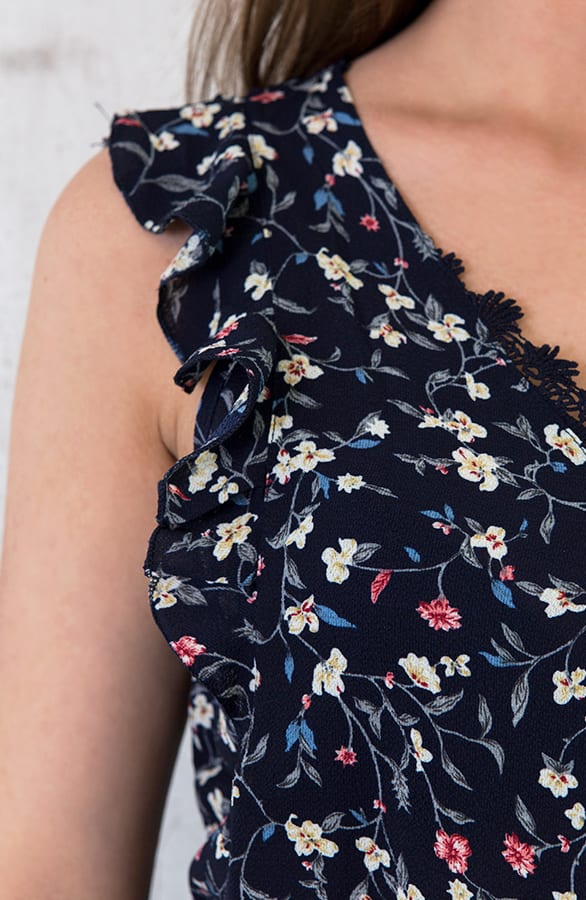 Bloemen Top Ruches Marine – shoparchief, foto 4