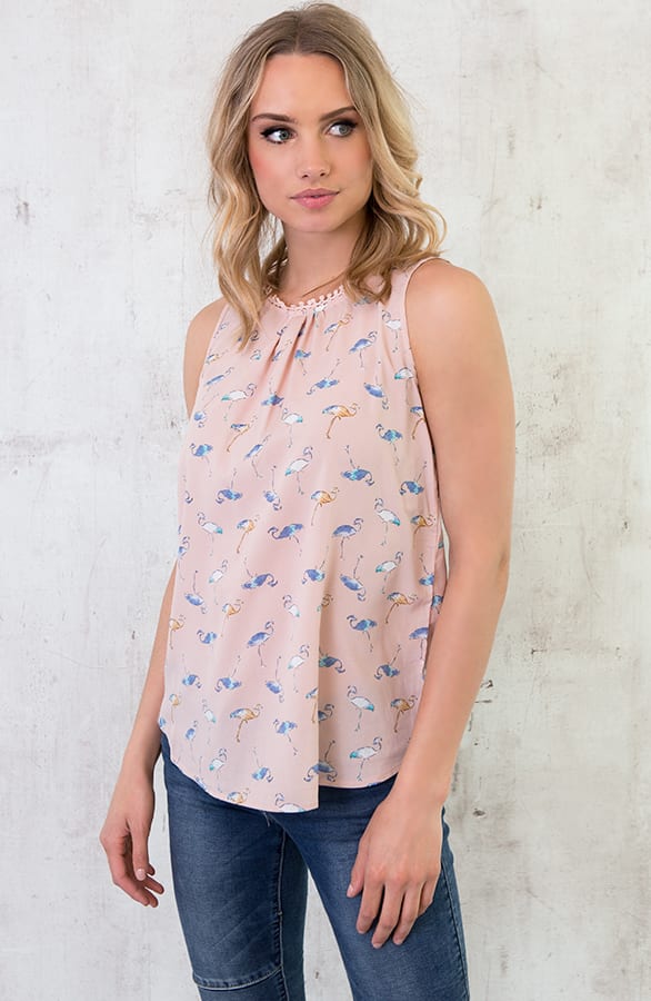 Top Met Flamingo's Roze – shoparchief, foto 5