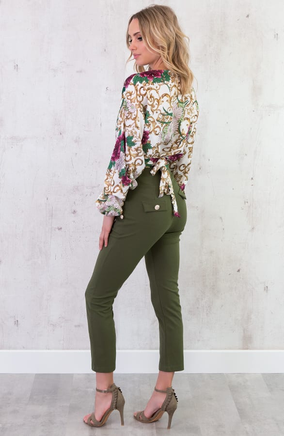 Overslag Blouse Deluxe Creme – shoparchief, foto 5