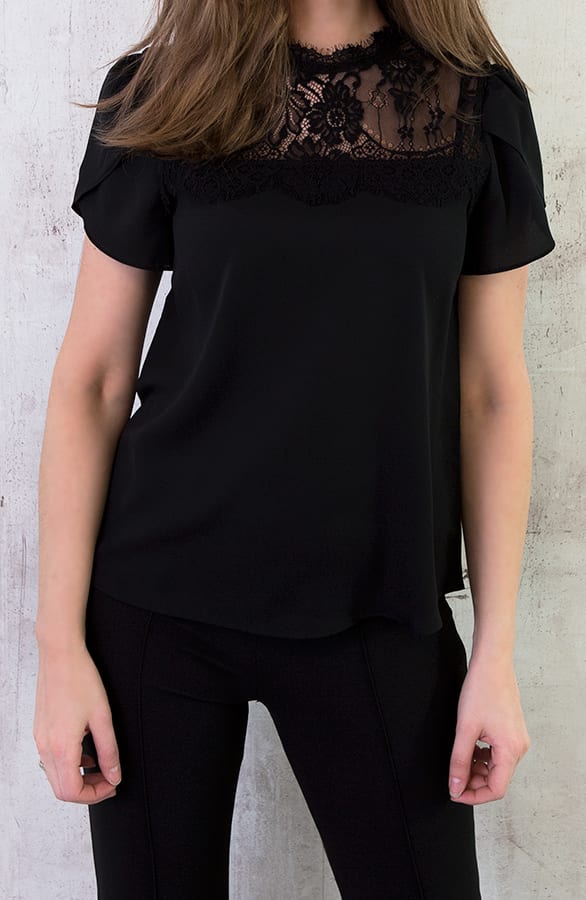 Top Met Kant Zwart – shoparchief, foto 7