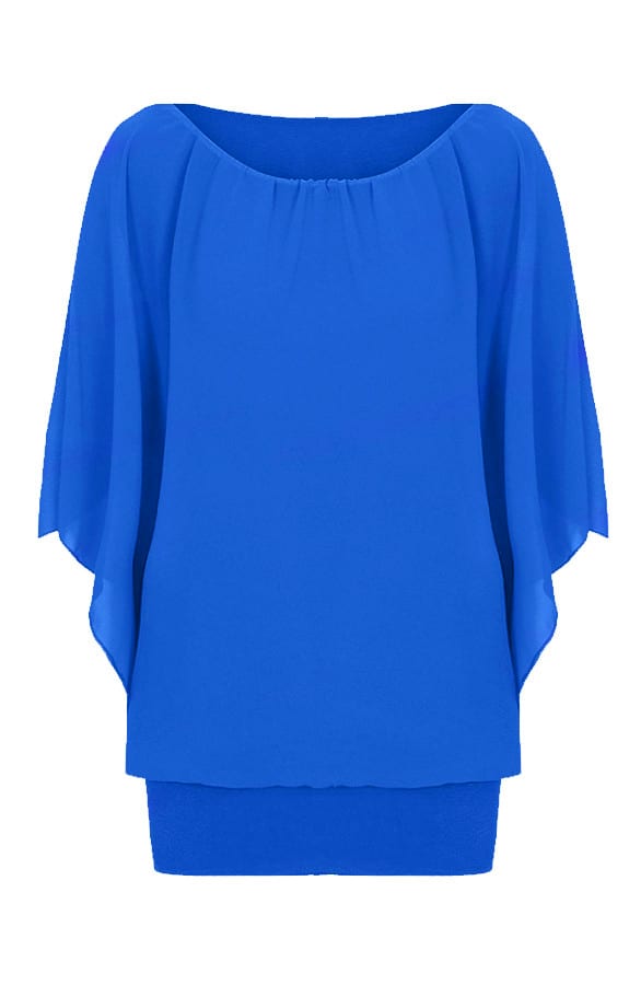 Basic Oversized Tuniek Kobalt – shoparchief, foto 1